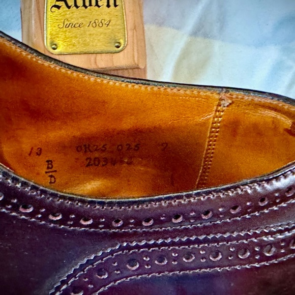 RARE-Alden Wing Tip Bal Oxford - Color 8 - Commando Soles - Size 13 - Picture 16 of 16
